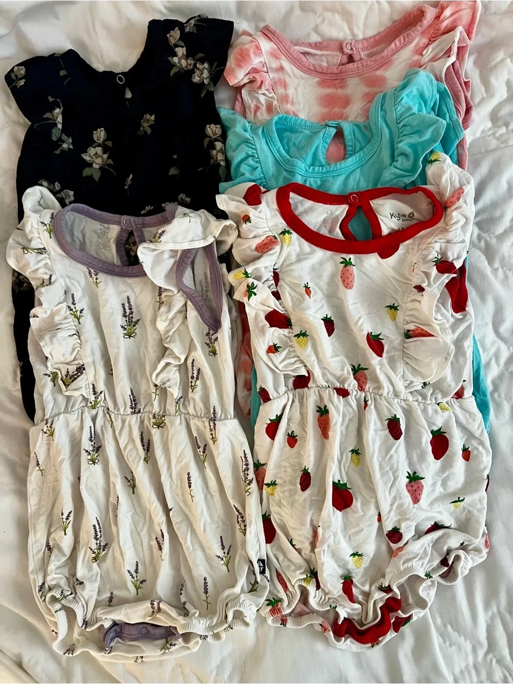 Kyte Baby - Bubble Rompers, Overalls, Set - Lot of 8